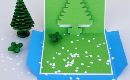 手工小姐姐做立体贺卡,手工小姐姐的立体贺卡艺术之旅